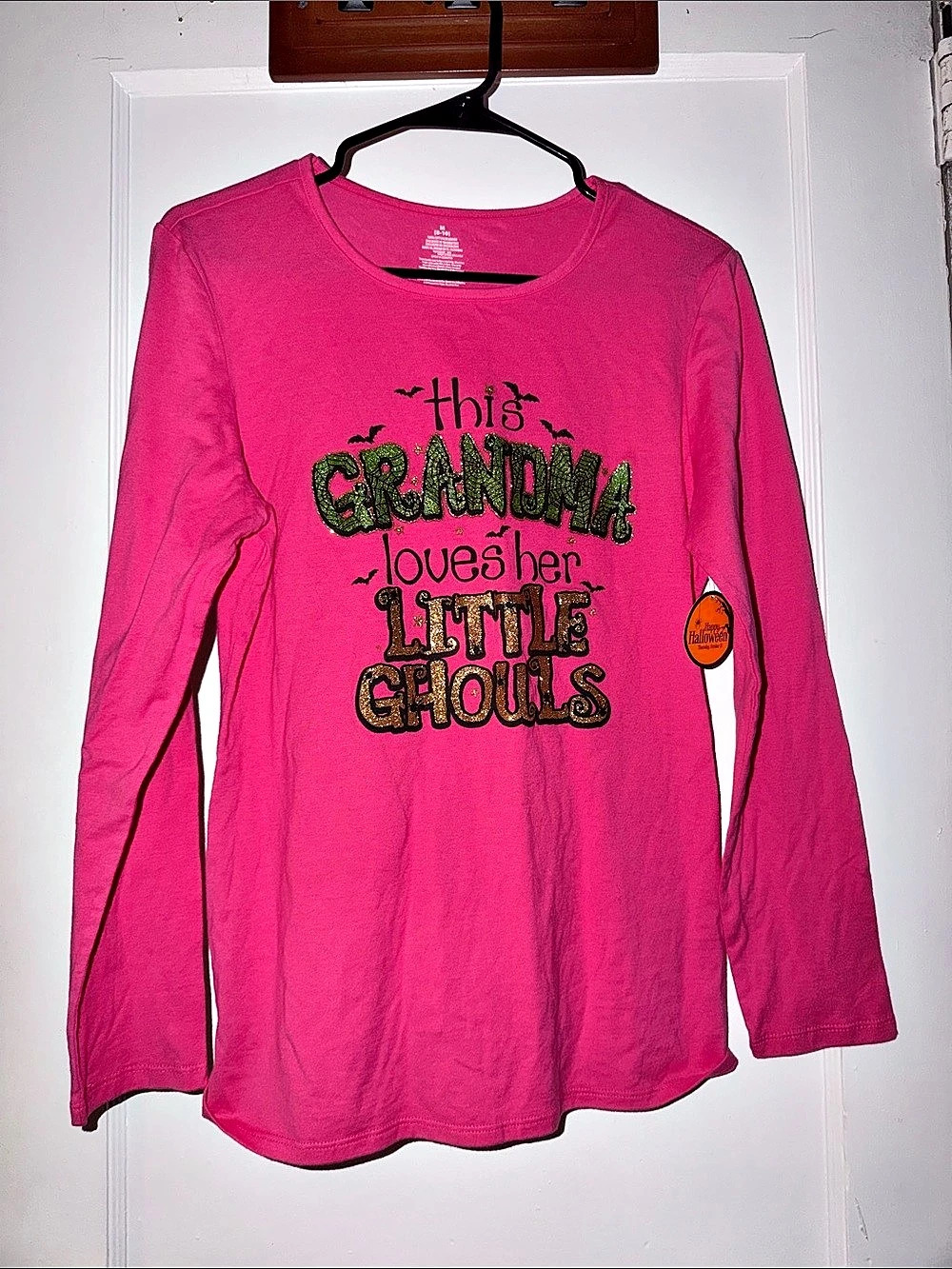 Walmart This Grandma Loves Her Little Ghouls Halloween Tee Girls Long Sleeve